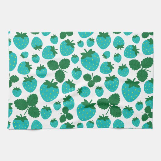 Serviette de cuisine aux fraises (Horizontal)