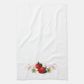 Serviette de cuisine aux fraises (Vertical)