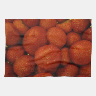 Serviette de cuisine aux fraises juteuses