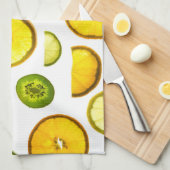Serviette de cuisine aux fruits d'agrumes (Quart Plié)