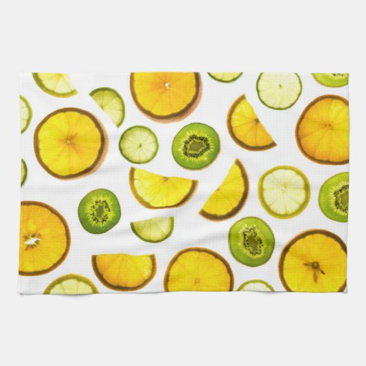 Serviette de cuisine aux fruits d'agrumes (Horizontal)