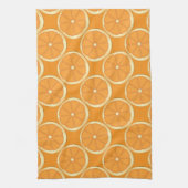 Serviette de cuisine aux fruits d'été orange (Vertical)