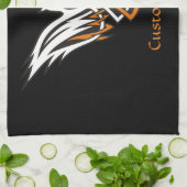 Serviette de cuisine aux oiseaux celtiques (Plié)