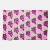 Serviette de cuisine aux raisins violets (Horizontal)