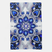 Serviette de cuisine avec Bleu Blanc Couleurs Desi (Vertical)