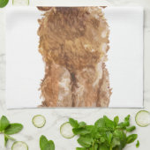 Serviette de cuisine avec Cockapou de miel doré (Plié)