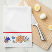 Serviette de cuisine avec décoration Imaginaire (Quart Plié)