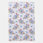 Serviette de cuisine avec des fleurs dessinées à l (Vertical)