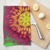 Serviette de cuisine avec design abstrait (Quart Plié)