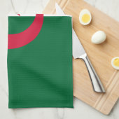 Serviette de cuisine avec Drapeau d'Algérie (Quart Plié)