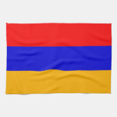 Serviette de cuisine avec Drapeau d'Arménie (Horizontal)