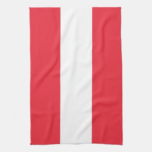 Serviette de cuisine avec Drapeau d'Autriche (Vertical)