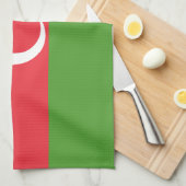 Serviette de cuisine avec Drapeau d'Azerbaïdjan (Quart Plié)