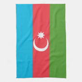 Serviette de cuisine avec Drapeau d'Azerbaïdjan (Vertical)