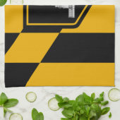 Serviette de cuisine avec Drapeau de Baltimore Cit (Plié)