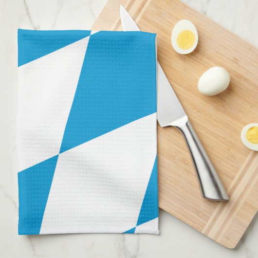 Serviette de cuisine avec Drapeau de Bavière, Alle (Quart Plié)