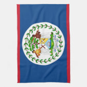 Serviette de cuisine avec Drapeau de Belize (Vertical)