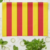Serviette de cuisine avec Drapeau de Catalogne (Plié)