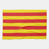 Serviette de cuisine avec Drapeau de Catalogne (Horizontal)