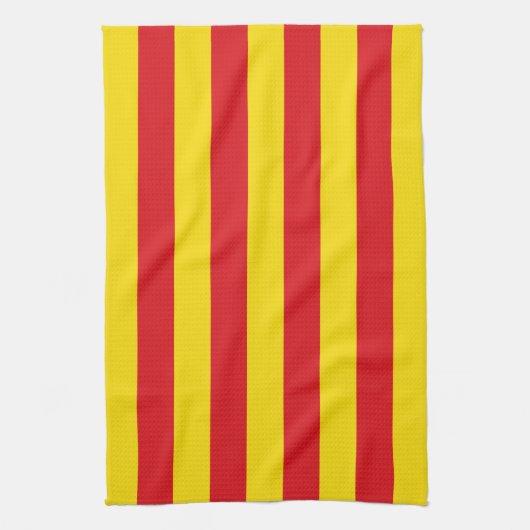 Serviette de cuisine avec Drapeau de Catalogne (Vertical)