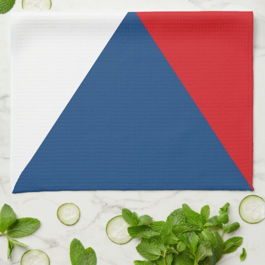 Serviette de cuisine avec Drapeau de Cezchia (Plié)