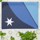 Serviette de cuisine avec Drapeau de Columbia, SC (Plié)