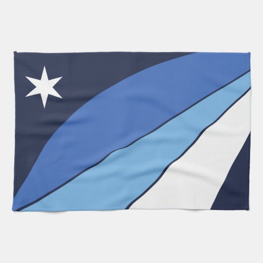 Serviette de cuisine avec Drapeau de Columbia, SC (Horizontal)
