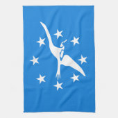 Serviette de cuisine avec Drapeau de Corpus Christ (Vertical)