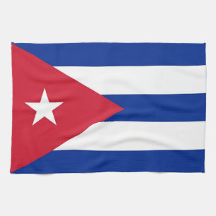 Serviette de cuisine avec Drapeau de Cuba