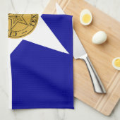 Serviette de cuisine avec Drapeau de Dallas, États (Quart Plié)