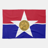 Serviette de cuisine avec Drapeau de Dallas, États (Horizontal)