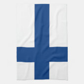 Serviette de cuisine avec Drapeau de Finlande (Vertical)