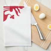 Serviette de cuisine avec Drapeau de Florence, Ita (Quart Plié)