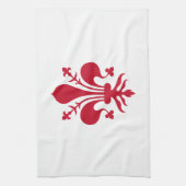 Serviette de cuisine avec Drapeau de Florence, Ita (Vertical)