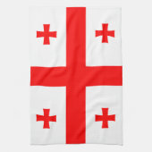 Serviette de cuisine avec Drapeau de Géorgie (Vertical)