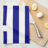 Serviette de cuisine avec Drapeau de Grèce (Quart Plié)