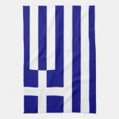 Serviette de cuisine avec Drapeau de Grèce (Vertical)