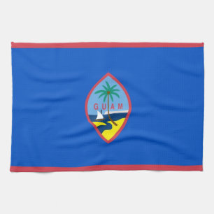 Serviette de cuisine avec Drapeau de Guam, États-U