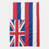 Serviette de cuisine avec Drapeau de Hawaii, U.S.A (Vertical)