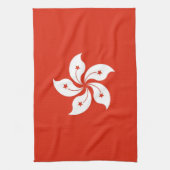 Serviette de cuisine avec Drapeau de Hong Kong, Ch (Vertical)