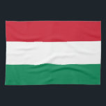 Serviette de cuisine avec Drapeau de Hongrie<br><div class="desc">Améliorez votre décor de cuisine avec notre serviette de cuisine distinctive avec le drapeau de la Hongrie! Réalisée avec une attention minutieuse aux détails, cette serviette de cuisine célèbre le patrimoine hongrois et la fierté nationale. Le drapeau de la Hongrie présente trois bandes horizontales de rouge, blanc et vert, symbolisant...</div>