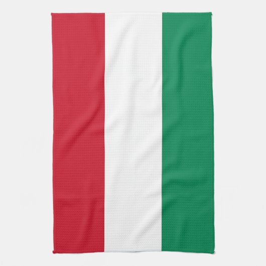 Serviette de cuisine avec Drapeau de Hongrie (Vertical)
