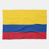 Serviette de cuisine avec Drapeau de la Colombie (Horizontal)