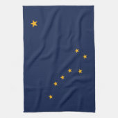 Serviette de cuisine avec Drapeau de l'Alaska, Éta (Vertical)