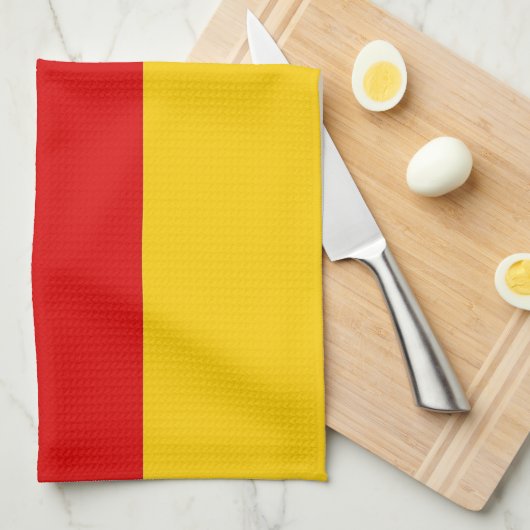 Serviette de cuisine avec Drapeau de l'Allemagne (Quart Plié)
