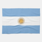 Serviette de cuisine avec Drapeau de l'Argentine (Horizontal)