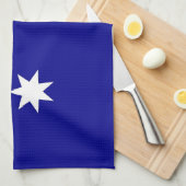 Serviette de cuisine avec Drapeau de l'Australie (Quart Plié)