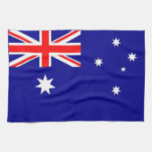 Serviette de cuisine avec Drapeau de l'Australie (Horizontal)