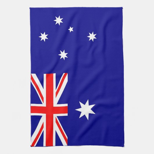 Serviette de cuisine avec Drapeau de l'Australie (Vertical)
