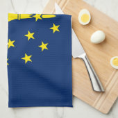 Serviette de cuisine avec Drapeau de l'Indiana, Ét (Quart Plié)